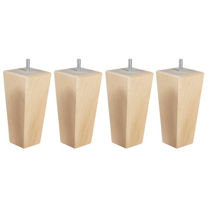 4 pieds fuseau tronqué bois naturel 15 cm - Naturel - Fabriqué en France - Someo 4 pieds fuseau tronqué bois naturel 15 cm - Naturel - Fabriqué en France - Someo