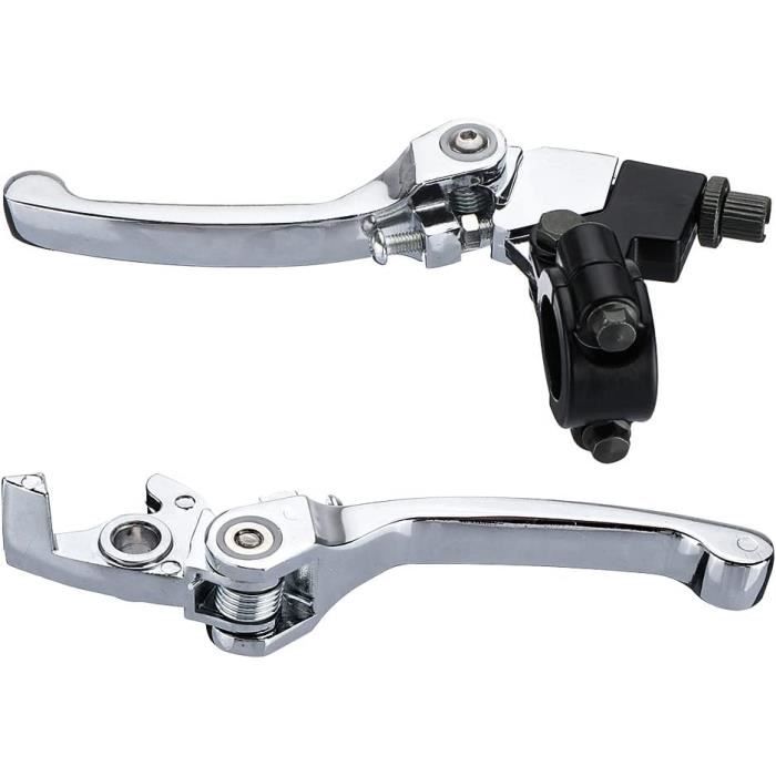 Leviers De Frein Et D'embrayage Universels Pour Moto/scooter - Guidon 7/8" (22mm) - Filetage M10 - Compatible Majesty, T2, T3, T5, T8
