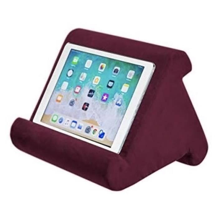 gris Support de Tablette Multi-Angle pour Tablettes Livres Liseuses ConPush Support pour Tablette Coussin pour iPad Smartphones