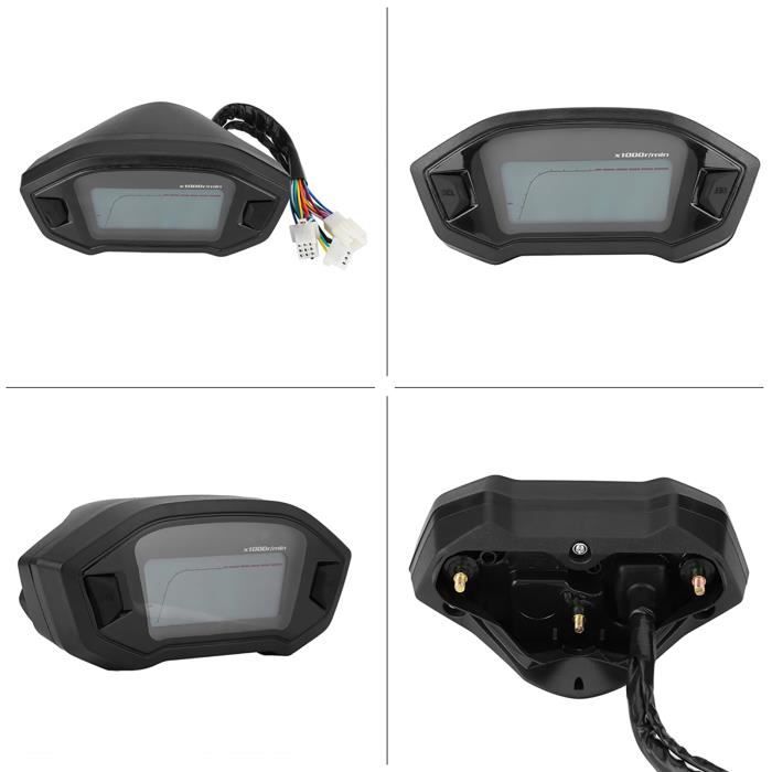 Compteur de vitesse moto Tachymètre d'odomètre de compteur de vitesse LCD  coloré numérique universel auto compte- - SURENHAP - Cdiscount Auto