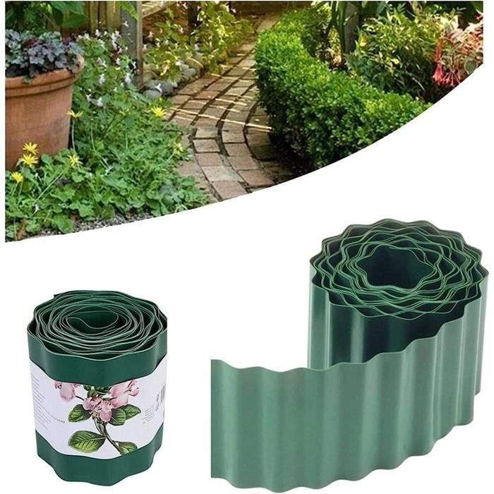 TERSY Bobine De Bordure De Paysage – 12,7 Cm De Haut, 12,7 M