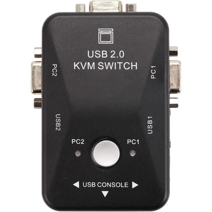 Commutateur KVM 2 ports VGA - USB