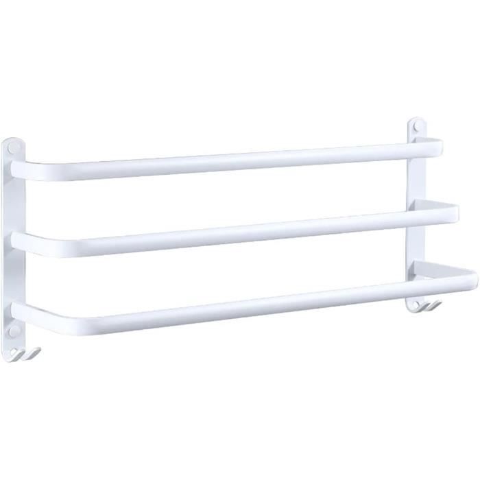 Porte-Serviettes Sur Pied WENKO Samona Nature - Bois Et Chrome 40,5x79,5x21,5 Cm
