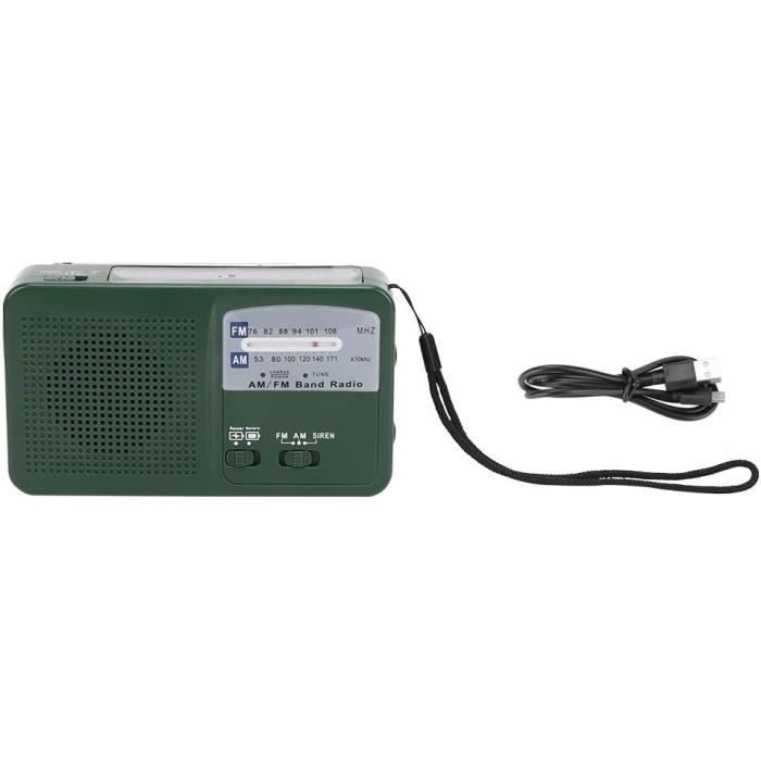 Lampe de Poche Radio - GOTOTOP - Manivelle - AM FM - Énergie Efficace