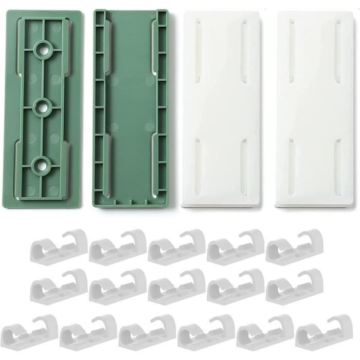 10 Pcs Auto-adhésifs, Management, Support, Gestion Clips Durable, Pour