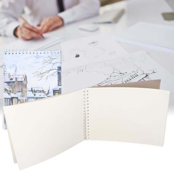 100 pages 50 feuilles A4 Sketch Pad Blanc Dessin Artiste Papier gommé Book