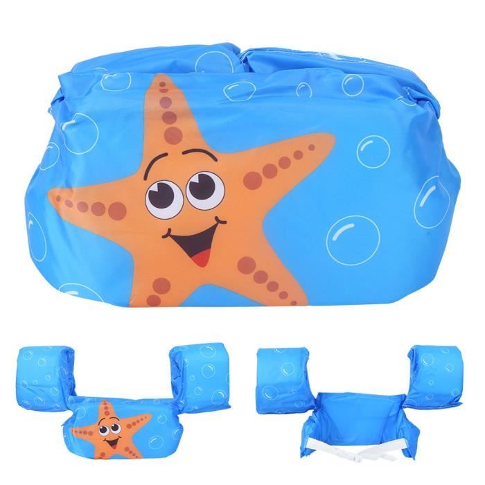 Ceinture De Flottaison Enfant Réglable EVA – Natation Débutant – Ceinture Piscine Bleu/Jaune – 95 Cm