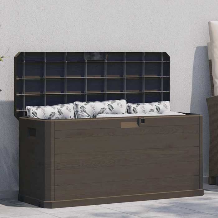 vidaXL Boîte de Rangement de Jardin Coffre de Stockage Outils de Jardinage Organisateur de Terrasse Patio Arrière-cour 45687