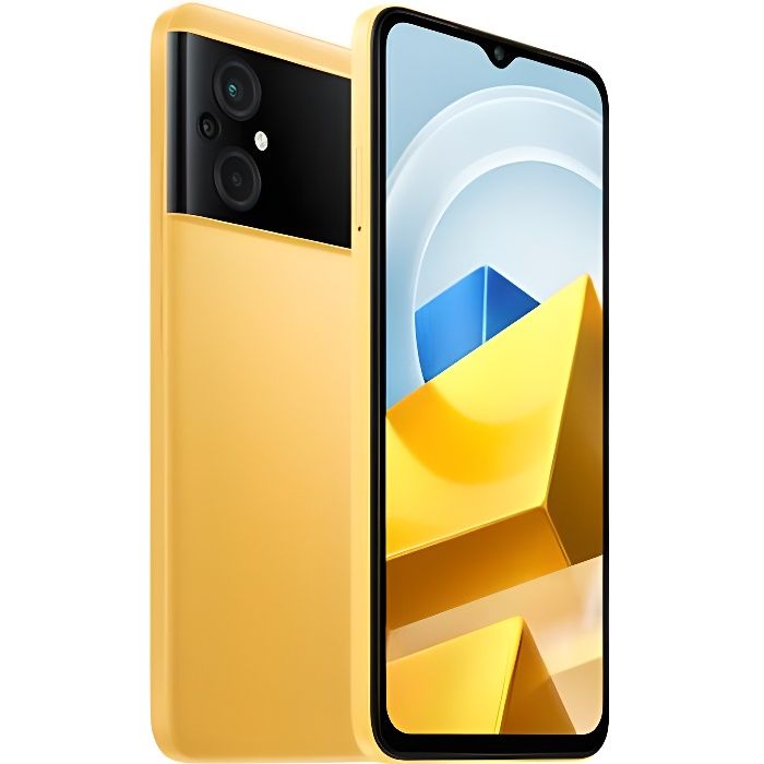 Smartphone - XIAOMI - POCO M5 - 4 Go RAM - 128 Go stockage - Jaune