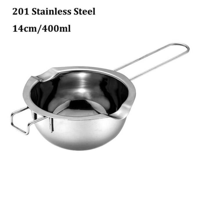 Bougeoir En Métal Argenté / Pot à Beurre Fondu - Parfait Pour Bougie Parfumée Maison