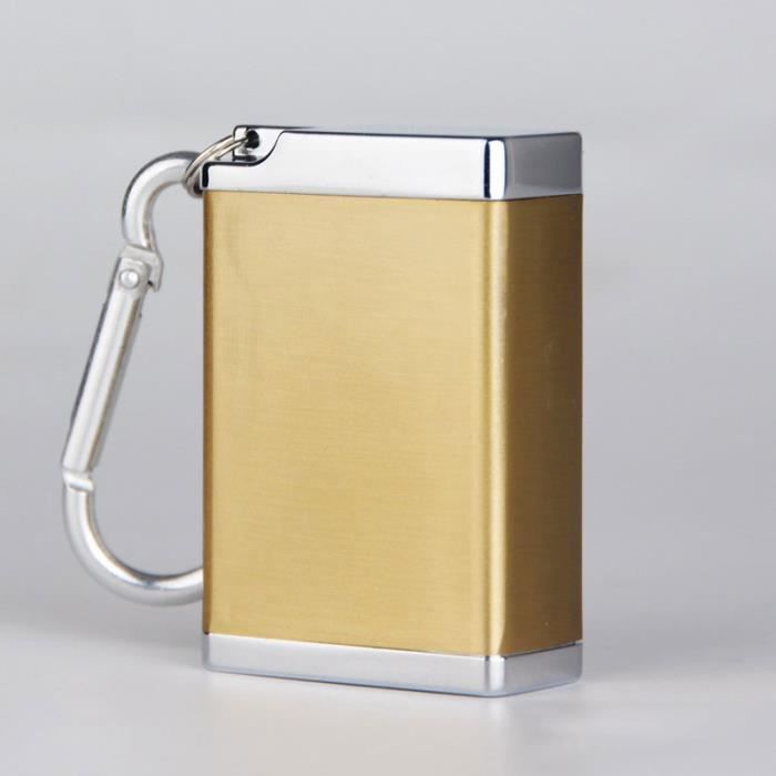 Cendrier De Poche Anti-Odeur En Aluminium - Porte-Clés Integré - Idéal Voiture, Camping, Festival - Noir