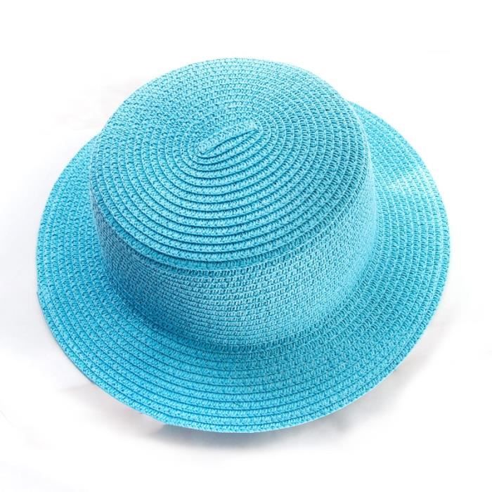 Chapeau De Soleil Femme à Large Bord Pliable – Paille Souple Respirante UPF50+, Blanc Élégant, Protection UV Été