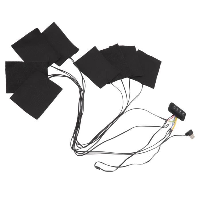 Poignées Chauffantes Moto USB - 5V, 3 Niveaux De Chaleur - Coussinets Ultra-Fins (0.13mm) Pour Guidon - Hiver