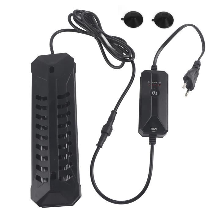 Funmo Stérilisateur UV Aquarium Submersible - Lampe Anti-Algues Et Bactéries - Eau Claire Pour Aquarium, Bassin, Fontaine