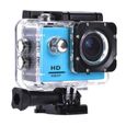 Caméra d'action LESHP - Go Diving Pro Sport Mini DV 1080P - Étanche 30M - Bleu-1