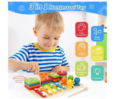 Des jouets Montessori pour un apprentissage ludique chez les 1-3 ans