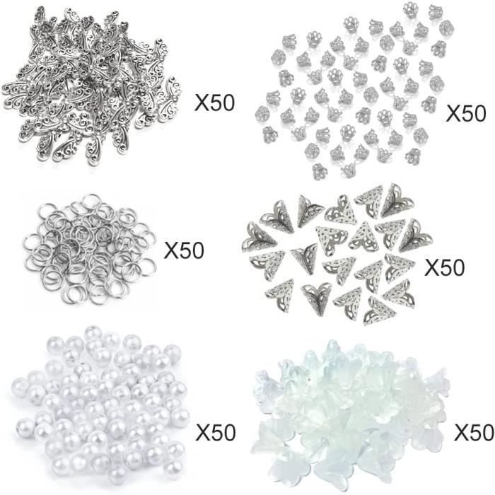 Kit De 50 Pendentifs Ange Gardien à Faire Soi-même, à Fabriquer Soi Meme En Perles Porte Cles Pour Mariage~p144608281