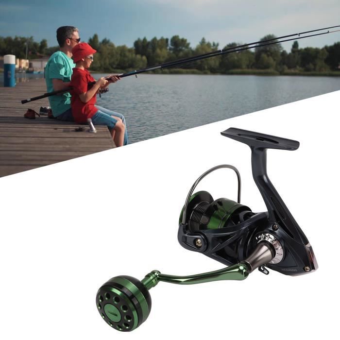 Moulinet De Pêche Rotatif – Accessoire De Rotation, Plastique Avec Placage, Pour Eau Douce, Léger, Couleur Bleue
