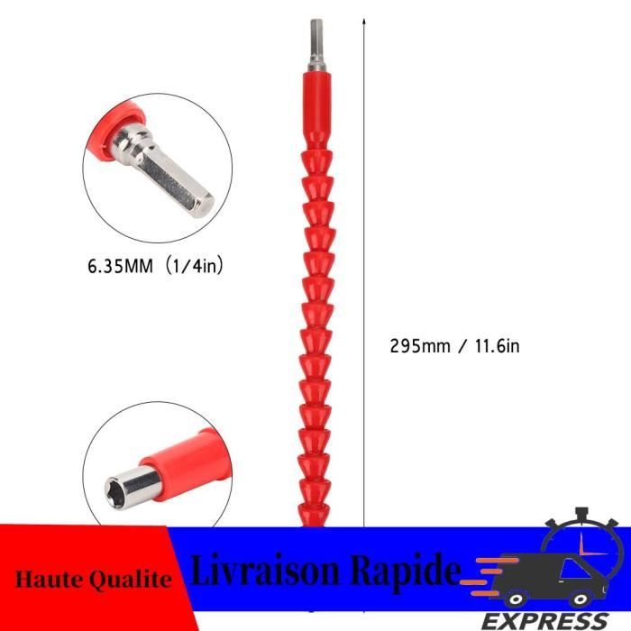 Lot 3 Rallonges Flexible Pour Clé à Douille - 1/4", 3/8", 1/2" - Acier Chrome Vanadium, Pour Zones Difficiles D'accès