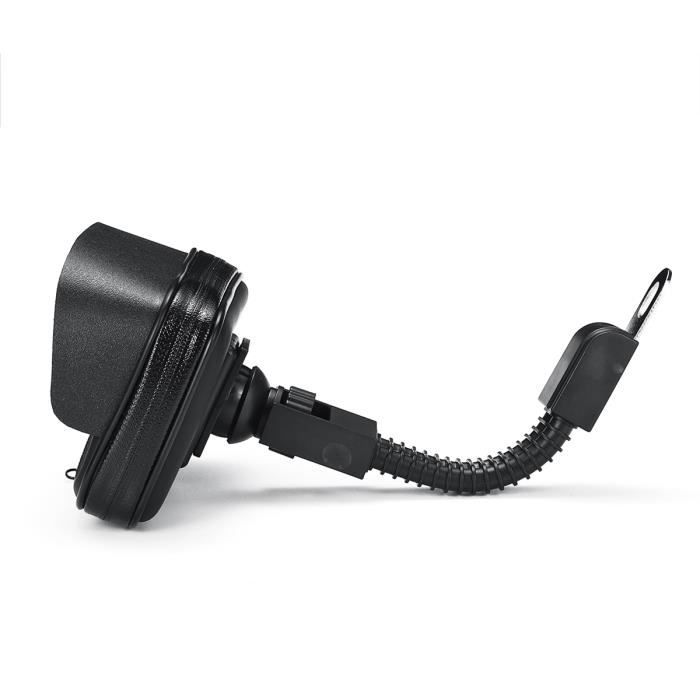 Support Telephone Moto Scooter Etanche Etui de Protection valide pour  Smartphones jusqu'a 7,2 Visiere antireflet Fixation retroviseur incassable