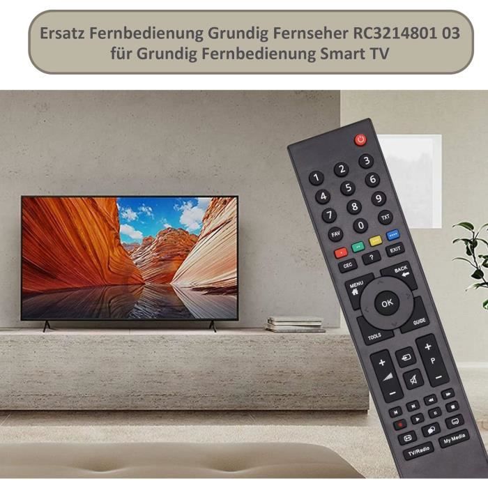 Telecomando VINABTY RC3214801/02 Per TV Grundig – Sostitutivo Per 43GEU7900c, TP7187R E Modelli RC3214808/05