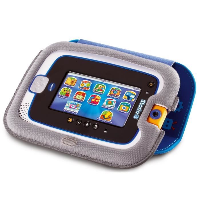 Vtech - Etui support bleu 2 en 1 pour tablette Storio Max 5