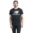 New Balance T-Shirt Logo Essentials Stacked T-Shirt Manches courtes noir-2