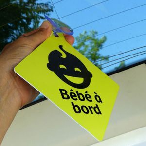 Panneau Bébé à Bord Girafe Jaune Diamant – 14×14 Cm – Ventouse Réutilisable – Sécurité & Mignonnerie Garantie