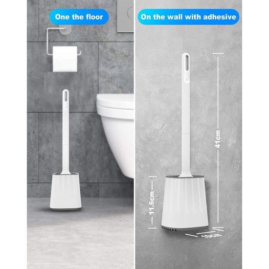 Lot De 2 Têtes De Brosse WC En Silicone - Remplaçables Et Sans Résidu | Compatible Avec Support Arteneur