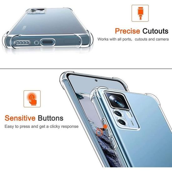 HUANGTAOLI Coque Pour Xiaomi 12T Pro 5G, Fermeture Magnétique Béquille