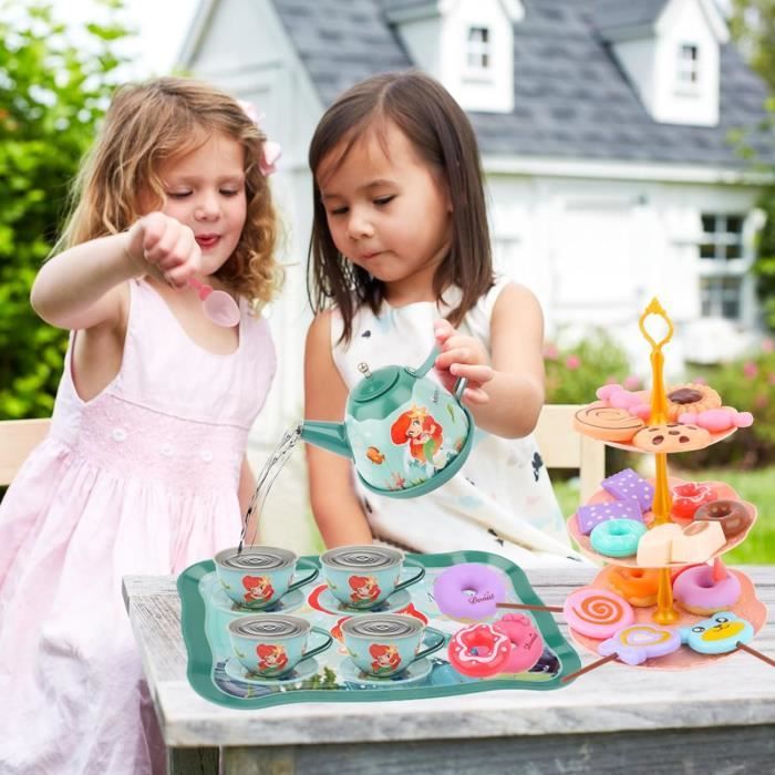 Service à Thé Pour Enfants 46 Pièces – Jouet De Cuisine D'imitation (neuf)
