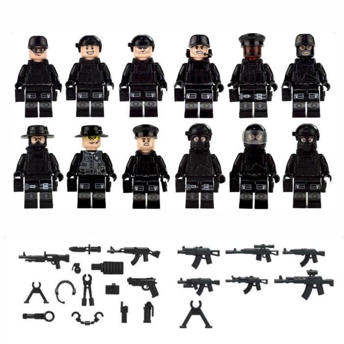 Blocs de construction militaires compatibles avec LEGO, soldats