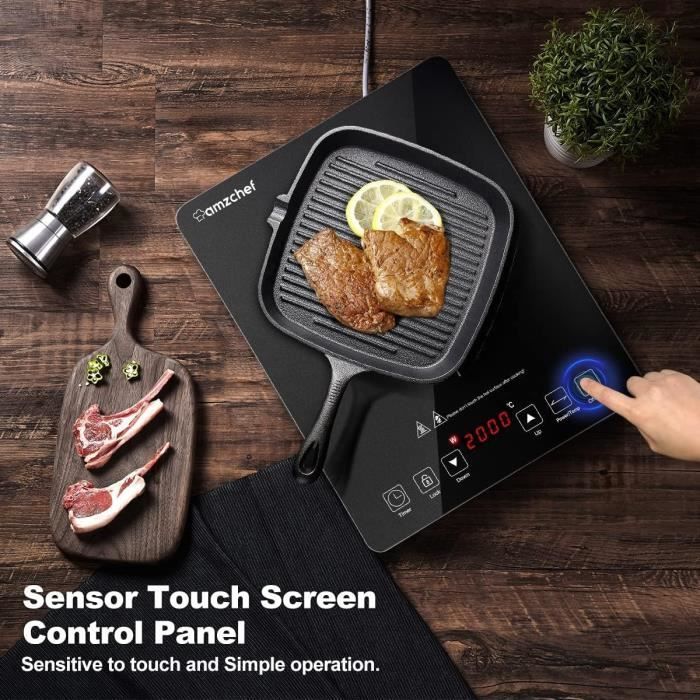 Miangastore 2 Pcs Jouet de Cuisinière à Induction pour Enfants : Accessoires de Cuisine - Jouet de Cuisinière Réaliste avec Lumières et Sons - Accessoires de Cuisine pour Tout-Petits (Sans Pile