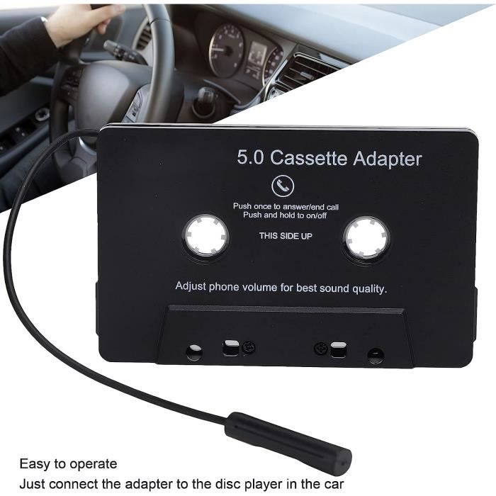 Adaptateur De Cassette Bluetooth Pour Voiture, Convertisseur De Bande,  Convertisseur Audio Pour Lecteur Mp3, Microphone Intég[H1759]