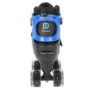 Patins à Roulettes Quad Enfant Senhai Bleu - Tailles Réglables 11-1
