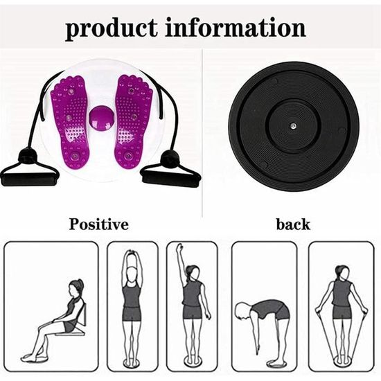 Twist Waist Yes4All Twist Disque De Torsion Abdominale Nouvelle Génération - Planche Twist Pour Fitness Et Hanches, Sans Bruit Twist Waist Yes4All Twist Disque De Torsion Abdominale Nouvelle Génération - Planche Twist Pour Fitness Et Hanches, Sans Bruit