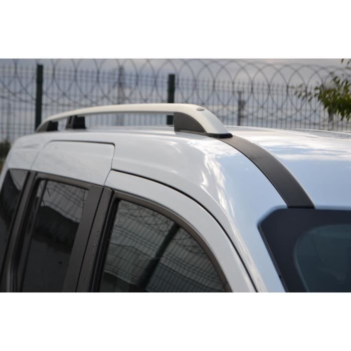 Barres de toit pour Ford Connect 2014> longitudinales alu + pieds plastique  noir long (LWB) - Cdiscount Auto