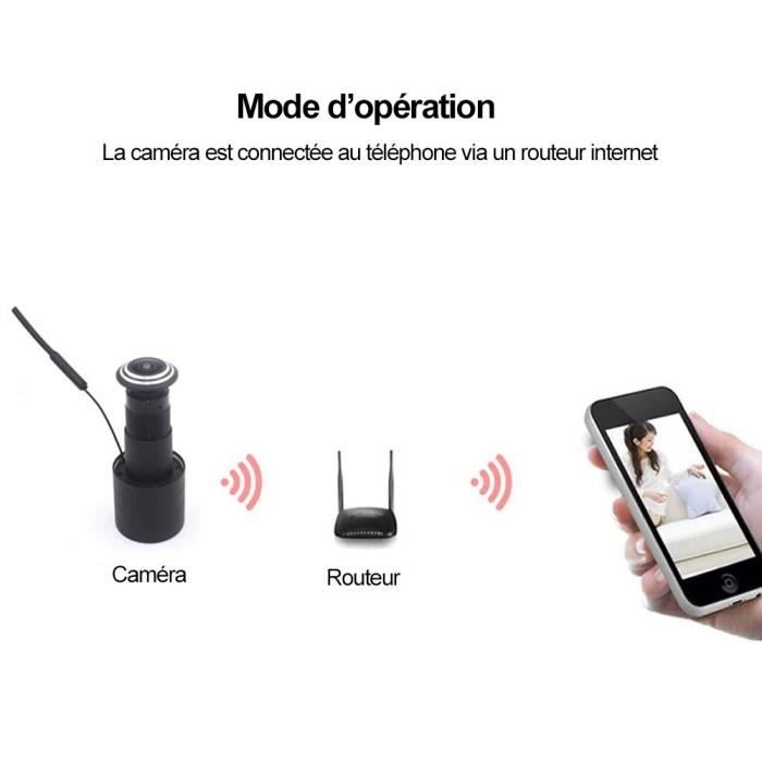 Judas Caméra Connecté TK STAR PD10-2 – WiFi, Vision Nocturne, écran 4,3″, Noir