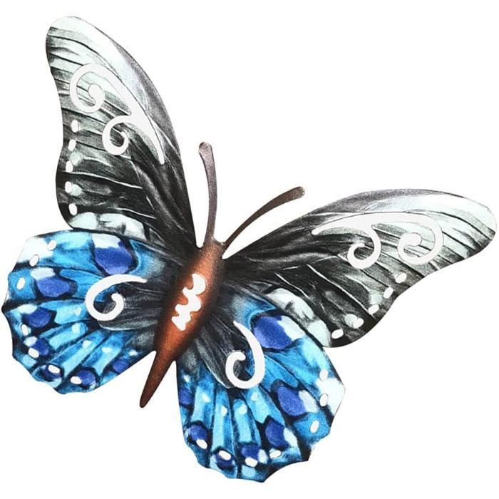 papillon couleur métal recyclé décoration jardin