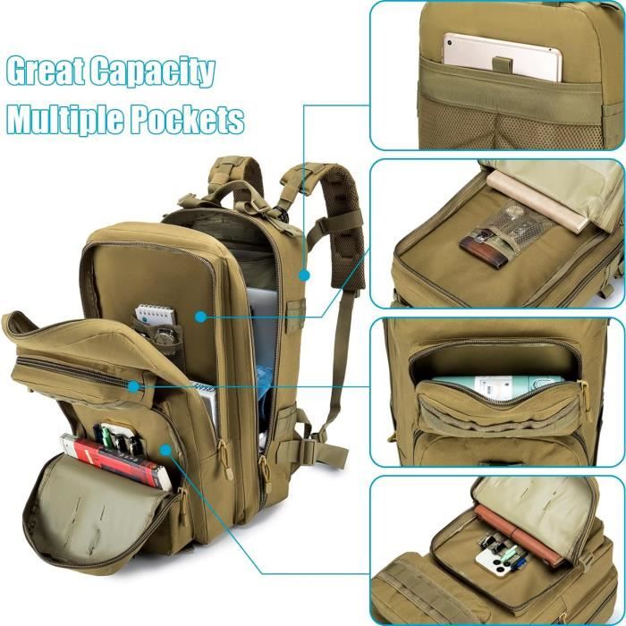 Greencity Sac à Dos Tactique 3 Jours Militaire Grande