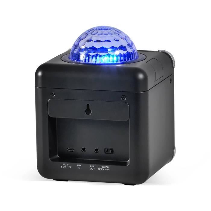 Enceinte Bluetooth Cube 5 Watts avec boule Disco avec Micro