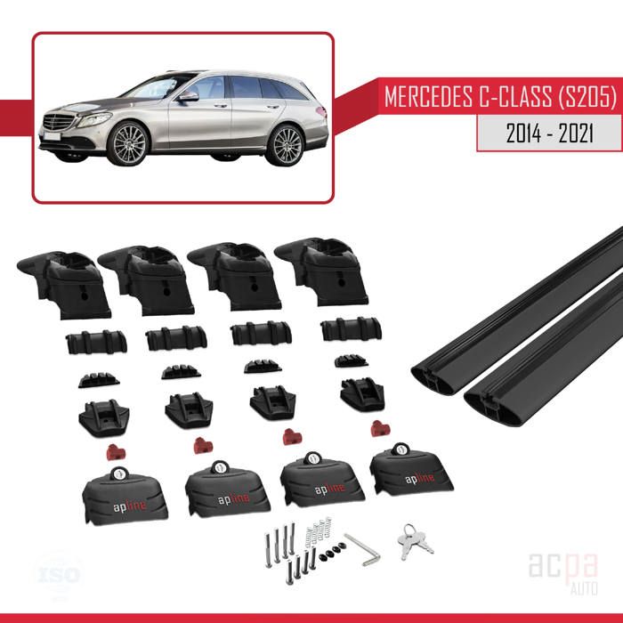 Barres Transversales Rails Surélevés 75kg Compatible Avec Mercedes Classe GLA (X156) 2014-2019 ACE-2 Barres De Barres Toit Aluminium Rails Surélevés