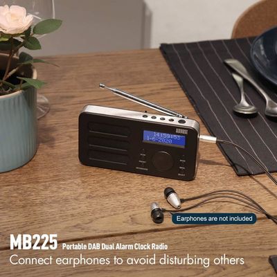 Radio DAB+/FM Portable GTMEDIA D1 - Bluetooth, écran LCD, USB, Noir