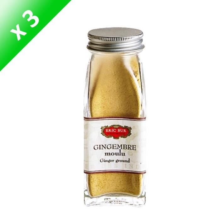 ERIC BUR Epices Gingembre Moulu - 35g - Pack de 3