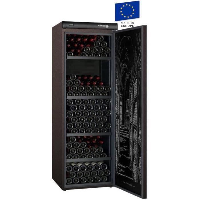 CLIMADIFF CLV254M - Cave à vin de vieillissement - 264 bouteilles - Pose libre - Classe A - L 62 x H 186 cm