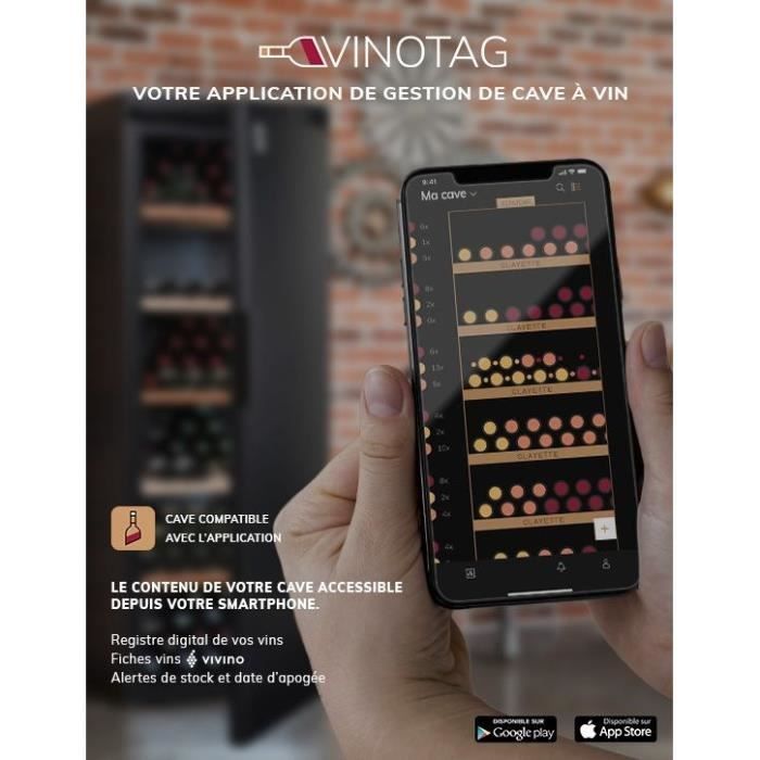 CLIMADIFF CLV254M Cave à vin de vieillissement 264 bouteilles