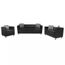 vidaXL Fauteuil rembourr/é Canap/é Fauteuil Salons Sofa en Cuir synth/étique Noir