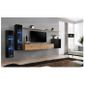 Ensemble Mural Switch Xi 2 Vitrines Led 1 Banc Tv 1