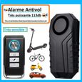 Alarme trottinette électrique [Très puissante] 110 Db- Avec télécommande - [piles non fournie]  alarme ANTIVOL vélo scooter voiture-0