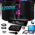 Pack DJ SONO SET 3200W Enceintes IBIZA DISCO12 + Amplificateur MyDj 2000W + Table de Mixage DJ21 USB Bluetooth + CASQUE MICRO-0